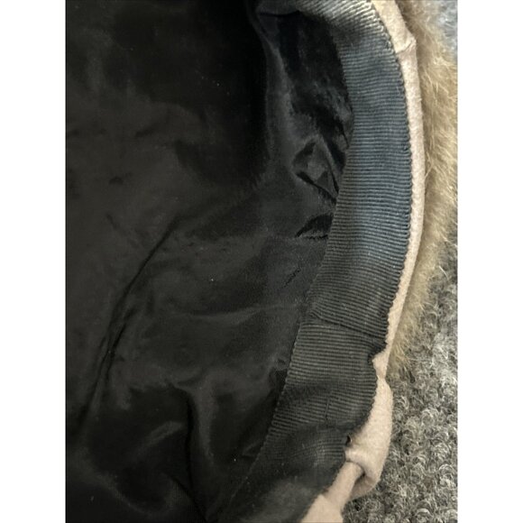 Vintage 1950s Ladies Hat M.E. Cain Hannigan Brockton Mass Fur Front Winter - Picture 4 of 8